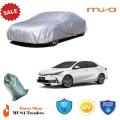 Toyota Corolla X Altis Grande Car Cover with bag - Silver Grey Parachute Quality Long Life Dust Proof Anti Scrtch UV Resistant Car Top Cover Toyota Corolla X Altis Grande 2015 2016 2017 2018 2019 2020 2021. 