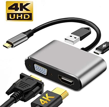 USB%20C%20to%20HDMI%20VGA%20Adapter%204-in-1%20USB%20C%20Hub%20with%204K%2030Hz%20HDMI,1080P%2060Hz%20VGA,USB%203.0,%20PD%20Charge,Thunderbolt%203%20Compatible,%20with%20M%20a%20c/Air/i%20Pad%20Pro/Nintendo%20Switch/Samsung/Dell%20More%20-%20Image%203