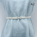 Large Pearl Waist Chain Women's Elastic Belt with Diamond Decoration All-match QUANYIN. 