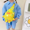 Cute Dinosaur Horn Children Chest Bags Boys Girls Travel Crossbody Bag Adjustable Harness Cartoon Animals Print Kids Backpacks. 