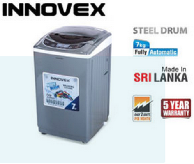 Fully Automatic 7KG Washing Machine -5 years Damro Warranty -Innovex Steel tub