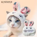 Warm Pet Hat Adorable Bunny Rabbit Ear Hat for Cats Small Dogs Perfect Halloween Party Costume Accessory for Pets Pet Costume Hat. 