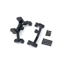for MN D90 D91 D96 MN99S 1/12 RC Car Upgrade Parts Metal Pull Rod Base Seat & Axle Up Servo Bracket Mount Accessories,Silver. 
