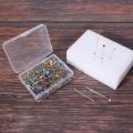 250 Pieces Sewing Pins Ball Glass Head Pins Straight Quilting Pins For Dressmaker Jewelry Decoration. 