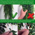 2 Pack Artificial Hanging Plants Fake Ivy Leaves Wall Decoration for Indoor Outdoor, Greenery Home Decor Faux Vine. 