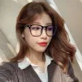Enacolor Anti-blue Light Glasses Retro Women Square Frames Flat Light Glasses Blue Computer Goggles. 