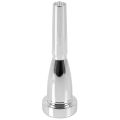 OUMERY 1 PC 5C Trumpet Mouthpiece Silver 5C Size Metal with 1 Set Trumpet Valve Finger Buttons Trumpet -Golden. 