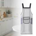 Cooking Apron Baking Apron Brewer Apron Oil BBQ Apron Comfortable to Wear for Home Kitchen Adjustable Back Waist Strap Gardening Apron. 