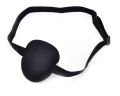 Black Adjustable Concave Eye Patch Foam Groove Strap Washable Sleep Snoring Eyeshades. 