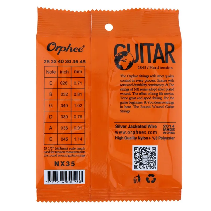 Orphee%206pcs/set%20Guitar%20Strings%20Conventional%20Classical%20Guitar%20String%20Series%20E/B/G/D/A/E%20Use%20High-quality%20Nylon%20Wire%20Feel%20Moderate%20NX-35%20-%20Image%202