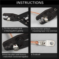 120PCS SC Series Heavy Duty Wire Lugs, Bare Tinned Copper Ring Terminals Eyelets Connectors Bare Cable Battery Kit. 