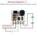 MiNI DC 5-27V 350mA Step-down HB LED Driver Module Adjustable PWM Controller DC-DC Buck Constant Current Converter 5V 12V 24V. 