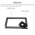 Aluminum Alloy Six-Sided Ruler Measuring Instrument Angle Tool Mechanism Slides Hole Drill Guide Tile Hole. 