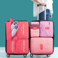 6pcs travel storage bag set, for closets, closets, suitcases, thickened bags, travel manager, bags, shoe bags, cube bags. 