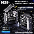 M25 TWS Wireless Earplug Touch Control Bluetooth 5.1 IPX7 Waterproof Luxury Built-in Microphone Is Suitable for Sports Travel. 