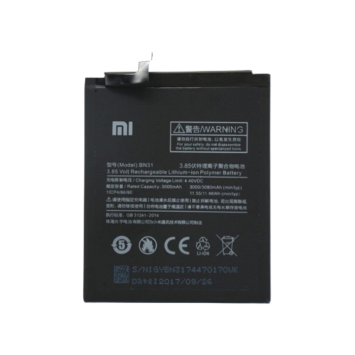 OEM Xiaomi Redmi Mi A1 BN31 Battery High Capacity Replacement New Phone Mobile Battery Real Capacity 0 Cycle - Mobile Phone Battery Smartphone Redmi