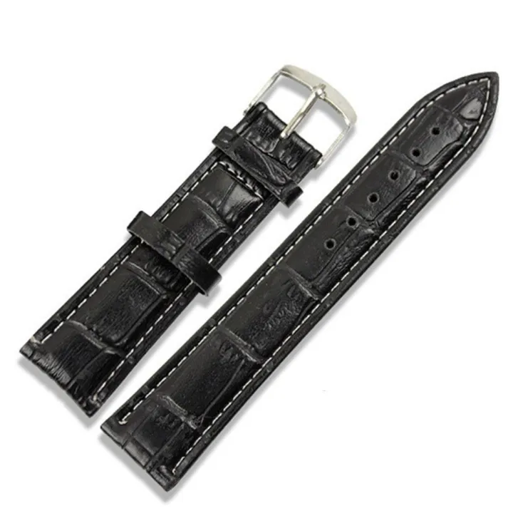 【ZIME】16mm 20mm 22mm Soft Genuine Leather Vintage Sweatband Watch Band Strap Wrist Watchband Sports Belt