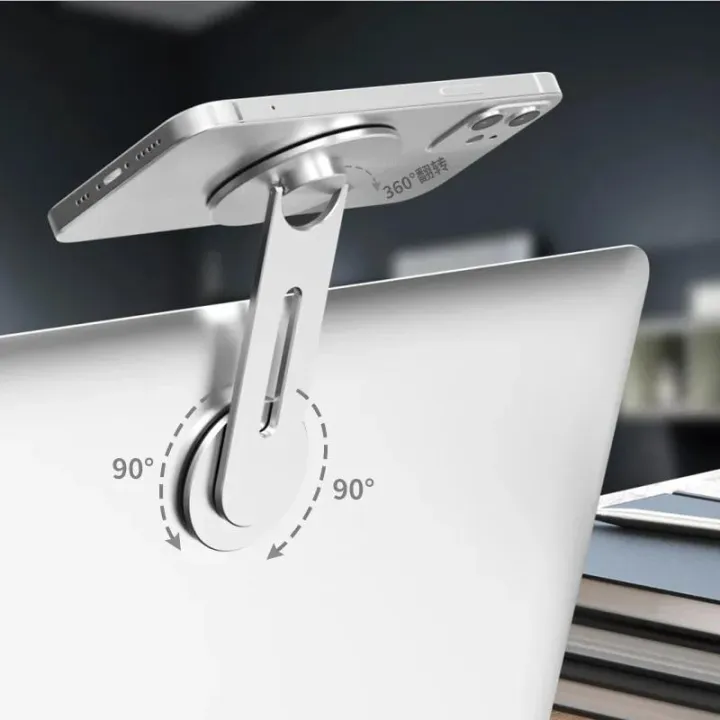 Magnetic%20Car%20Phone%20Holder%20for%20Tesla%20Model%203/Y/X/S%20for%20Magsafe%20IPhone%2014%2013%2012%20Metal%20Expansion%20Bracket%20Laptop%20Screen%20Side%20Mount%20-%20Image%202