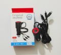 Car Charger Adapter A-903 Original 3.6/5v 3 in 1 USB Cable Type C Lightning Micro USB High Speed Car Accessories Adapter USB Charger Adapter. 