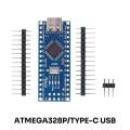 Mini/ Type-C /Micro USB Cable Nano 3.0 With Bootloader CompatibGood productle Nano Controller for Arduino CH340 USB driver 16Mhz ATMEGA328P. 