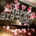 Happy Birthday 13 PCS SET Letters Foil balloon 17" Banner Party Deco Alphabet Aluminium. 