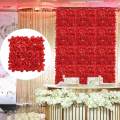 Artificial Panel, Silk Flower Wall Background, Backdrop for Wall Decor, for Wedding Shop Window Stage Background Party. 