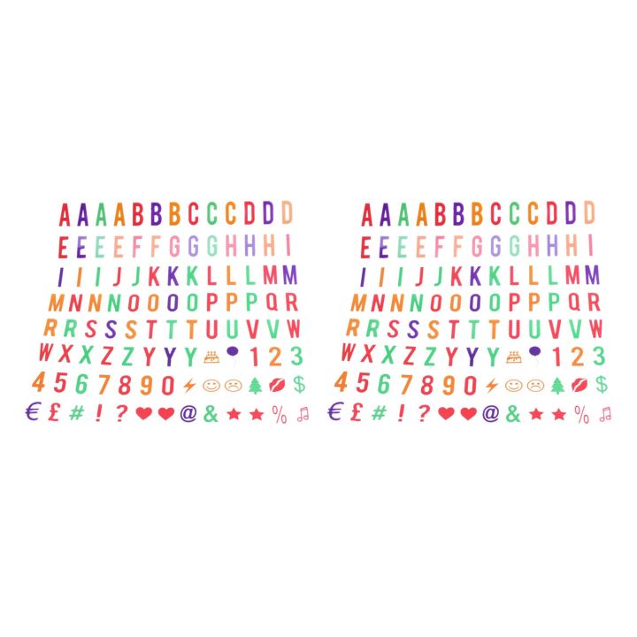 Letter & Symbol Pack for A4 Cinematic Light Up Sign Box Cinema LED ...