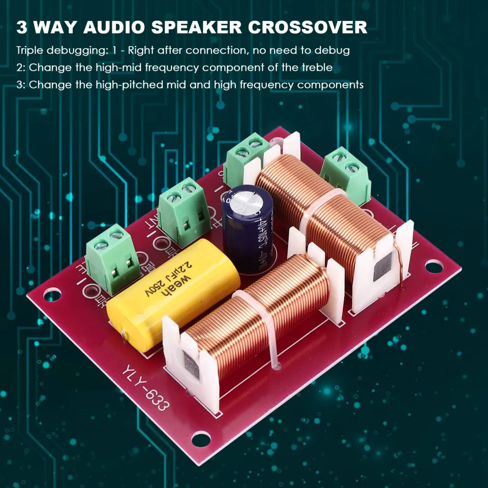 Woofer 20cm Crossover Audio 150W 2PZ - Filtro Divisore Frequenza Per Altoparlanti Subwoofer, Midrange E Tweeter Crossover 3 Vie - Foto 9