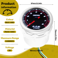 52mm Auto Car Tachometer Tacho Gauge 0-8000 RPM 12V White. 