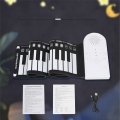 49-Key Hand Electronic Piano Portable Folding Hand Piano Electronic Piano Beginner Keyboard Instrument. 