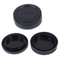 Body+Rear Lens Cap Cover Protective Case For Olympus M4/3 Camera Accessory Black GHAN. 