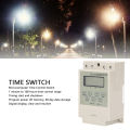 Electronic Timer Switch, Digital Display 220V 25A Time Control Switch with Capacitor for Electric Box. 