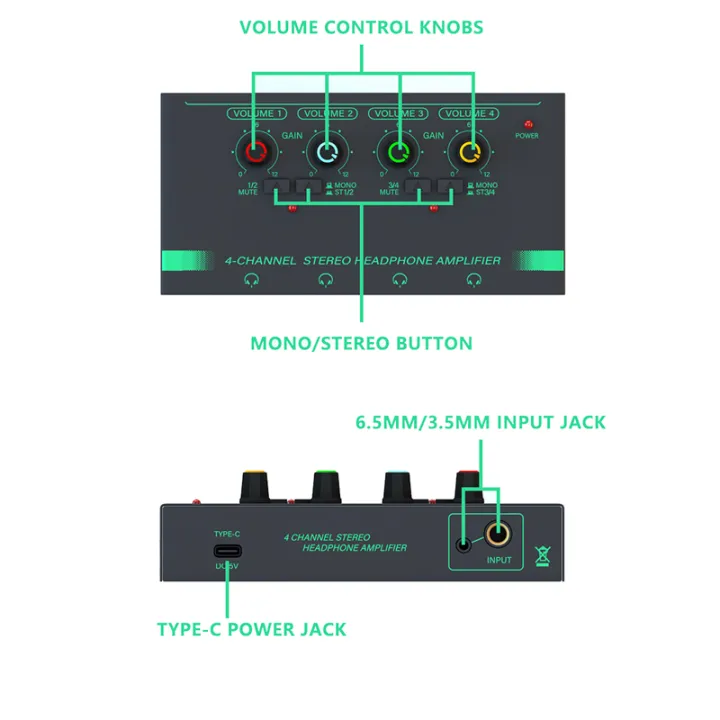 1%20PCS%206%20Channels%20Stereo%20Headphone%20Amplifier%20Mini%20Portable%20Earphone%20Splitter%20for%20Recording%20Studio%20,Blue%20-%20Image%205