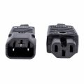 C13 to C14 Heavy Duty Rewireable IEC C13 Female Inline Socket Plug 10A 250V New. 
