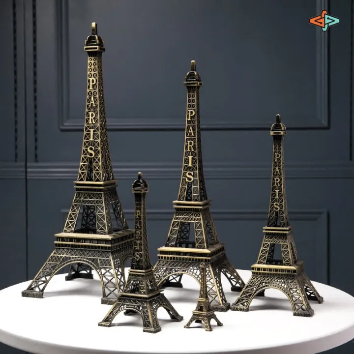 Paris%20Eiffel%20Tower%20Figurine%20Statue%20-%20Metal%20Crafts%20Vintage%20Model%20Miniatures%20Decor%20Antiques%20Bronze%20Tone%20Travel%20Souvenir%20Valentine%20Gift%20-%20Image%203