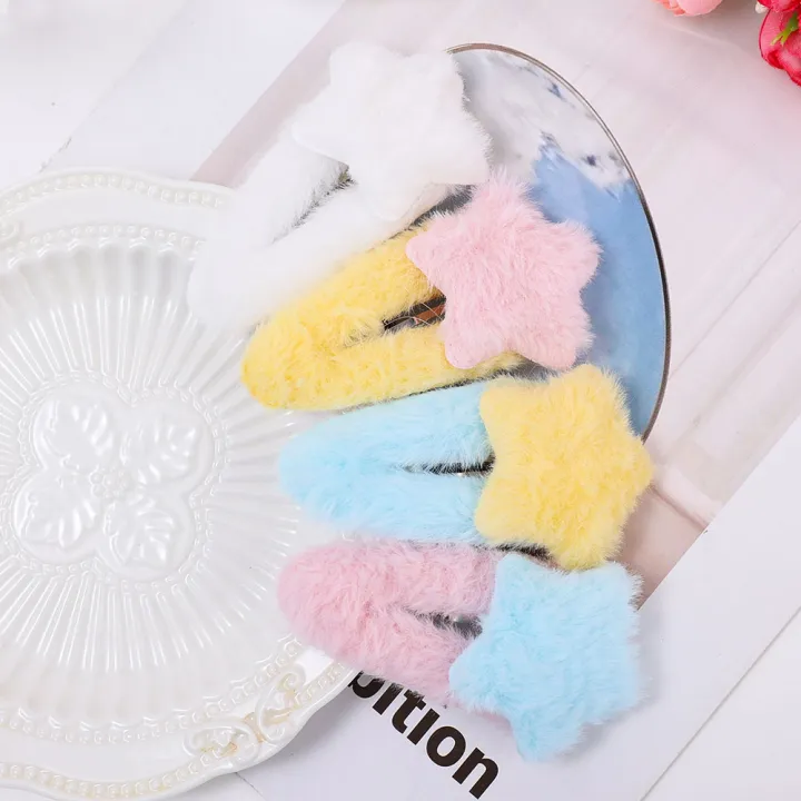 Ins%20Simple%20Winter%20Fashion%20Korean%20Cute%20Fur%20Star%20BB%20Hair%20Clips%20Hair%20Accessories%20Candy%20Color%20Bangs%20Girls%20Hair%20Clips%20-%20Image%203