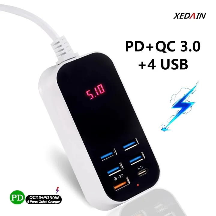 6%20Port%20PD%2030W%20USB%20Charger%20HUB%20LED%20Display%20Multi%20USB%20Charging%20Station%20Dock%20Universal%20Mobile%20Phone%20Desktop%20Wall%20Home%20EU%20UK%20US%20Plug%20-%20Image%202