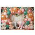 210X150cm Children'S Animal Birthday Background Cloth Balloon Photography Background Cloth Decor Easy Install Easy to Use , C. 