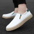 2022 White Sneakers Men Casual Shoes Slip on Canvas Shoes Men Loafers Comfortable Vulcanized Shoes Mens Trainers Plus Size 39-48. 