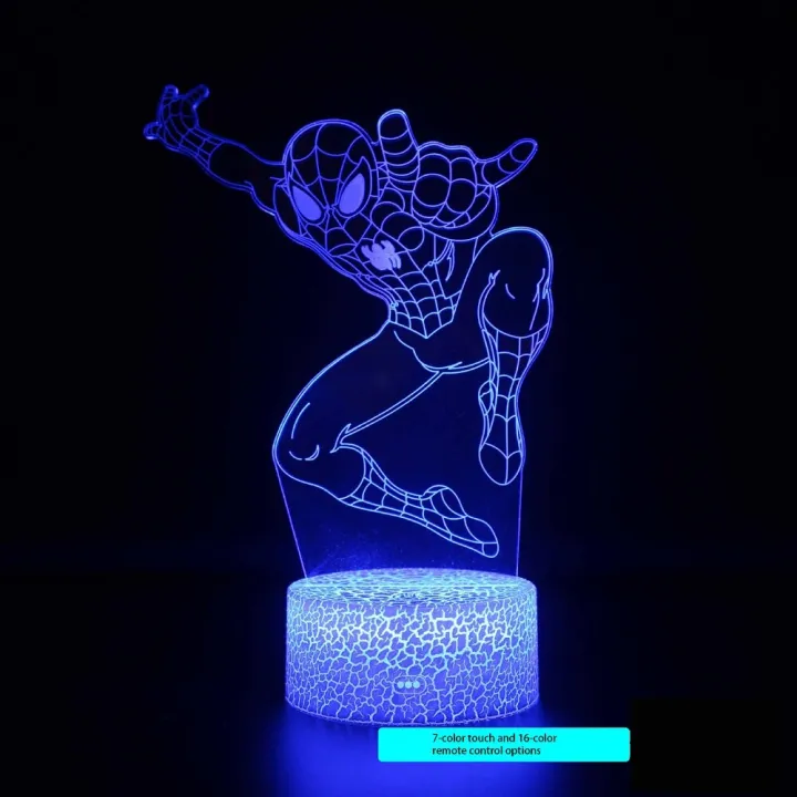 DISNEY%20Spider-Man%203D%20Desk%20Lamp%20USB%20Stereo%20LED%20Night%20Light%20Illusion%20Light%20Surprise%20Birthday%20Gift%20LED%20Light%20Use%20USB%20and%20Battery%20-%20Image%208