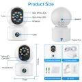 ITECH 6MP WiFi Camera with Dual Screens Two-Way Audio Baby Monitor Indoor PTZ IP Cameras CCTV Surveillance Home Security ICSee WID. 