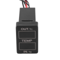 Car Interior and Exterior Temperature Display Dual Temperature Sensor Black Temperature Display Sensor for Toyota Camry Corolla Yaris RAV4 33X22.5Mm. 