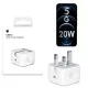 Apple 20W USB-C Power Adapter - iPhone Charger with Fast Charging Capability, Type C Wall Charger. 