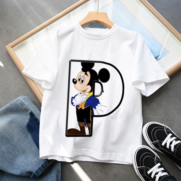 Summer%20Mickey%20Mouse%20Birthday%20Gift%20Alphabet%20T-Shirt%20Children%20Disney%20Boy%2026%20Letter%20Combination%20Short%20Sleeve%20Casual%20Party%20Kids%20Tee%20-%20Image%203