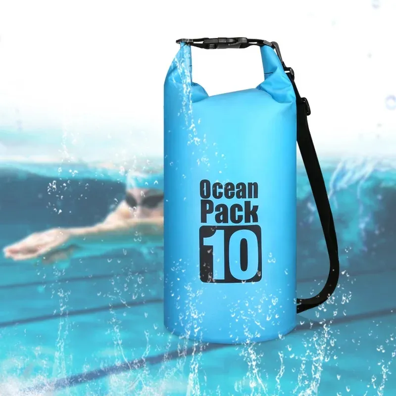 Waterproof Dry Bag Backpack - 5L/10L Roll Top Bag With Phone Pouch For Kayaking, Swimming, Travel
