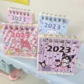 [ Wholesale Prices ] 2023 Cartoon Desk Calendars Cute Plans Writting Paper Calendar Foldable Mini Standing Notebook Creative Student Tabletop Ornament For Office School Family. 