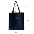 Heavy Duty Brown Eco Friendly Large Canvas Tote Bag with Zipper - 14.5 inches (L) * 3 inches (W) * 16 inches (H) - Holds up to 15kg. 