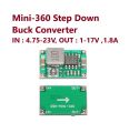 Mini-360 DC-DC Step Down Buck Converter Module. 