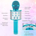 Wireless Microphone Bluetooth Karaoke Speaker Handheld Mic Ktv Party Player Portable Kids Gift Led Usb Studio WS-858 Bluetooth Microphone. 