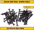 Black dry wall screw 3 x 8 nails 25 pcs in 1 pack. 